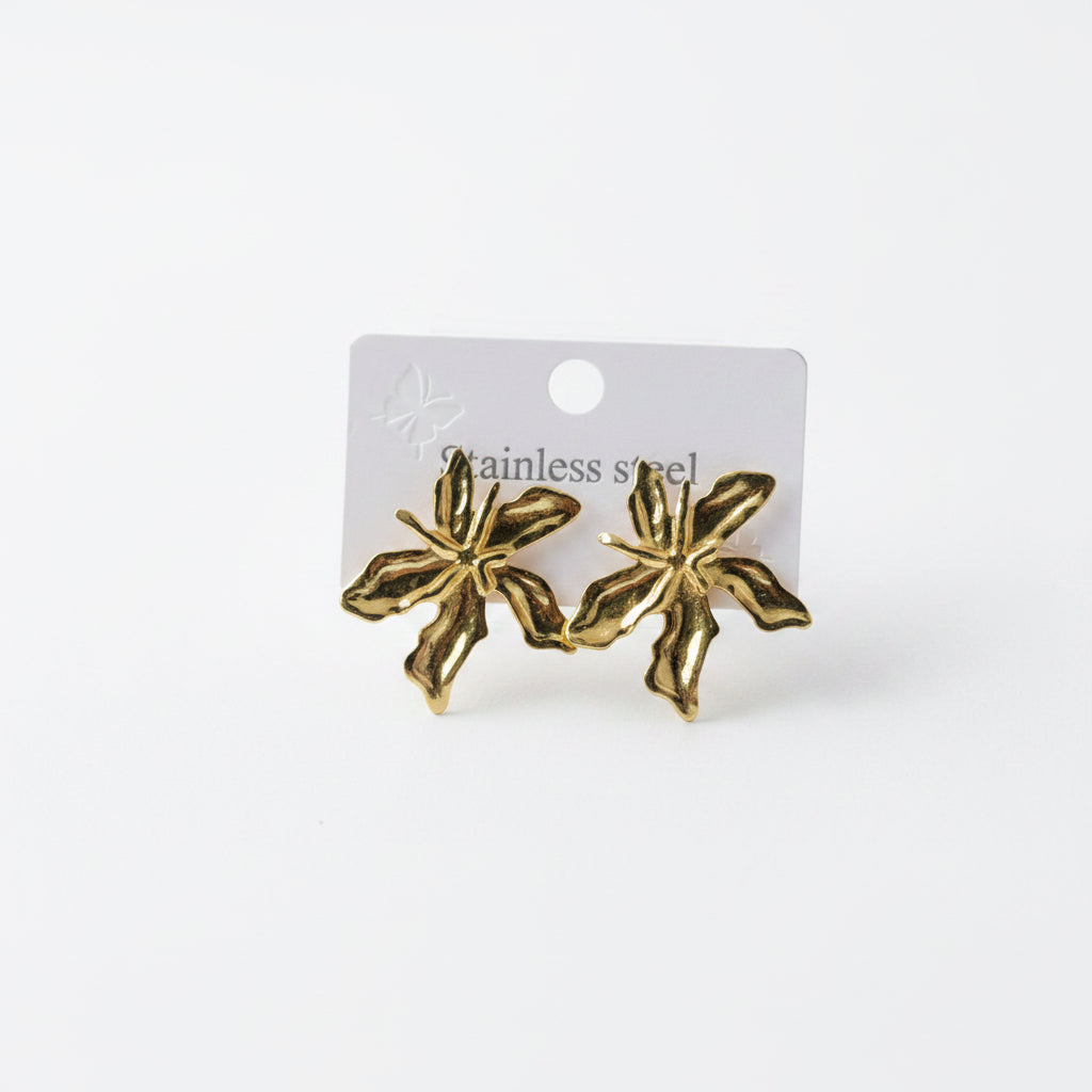 Boucles d’oreilles érable or