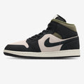 Nike Air Jordan 1 mid off noir médium olive
