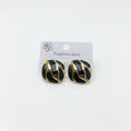 Boucles d’oreille black élégance