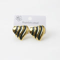 Boucles d’oreilles black heart
