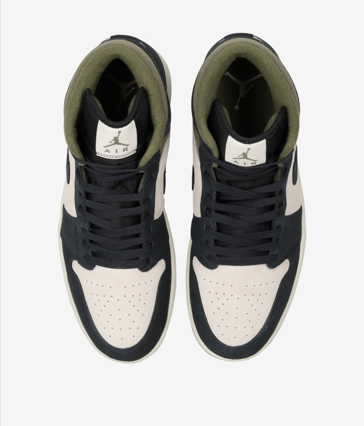 Nike Air Jordan 1 mid off noir médium olive