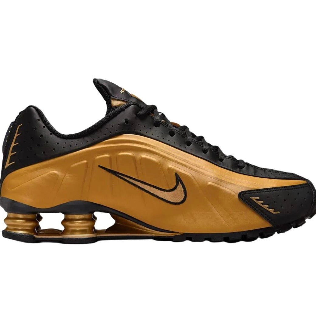 Nike Shox R4 metallic gold