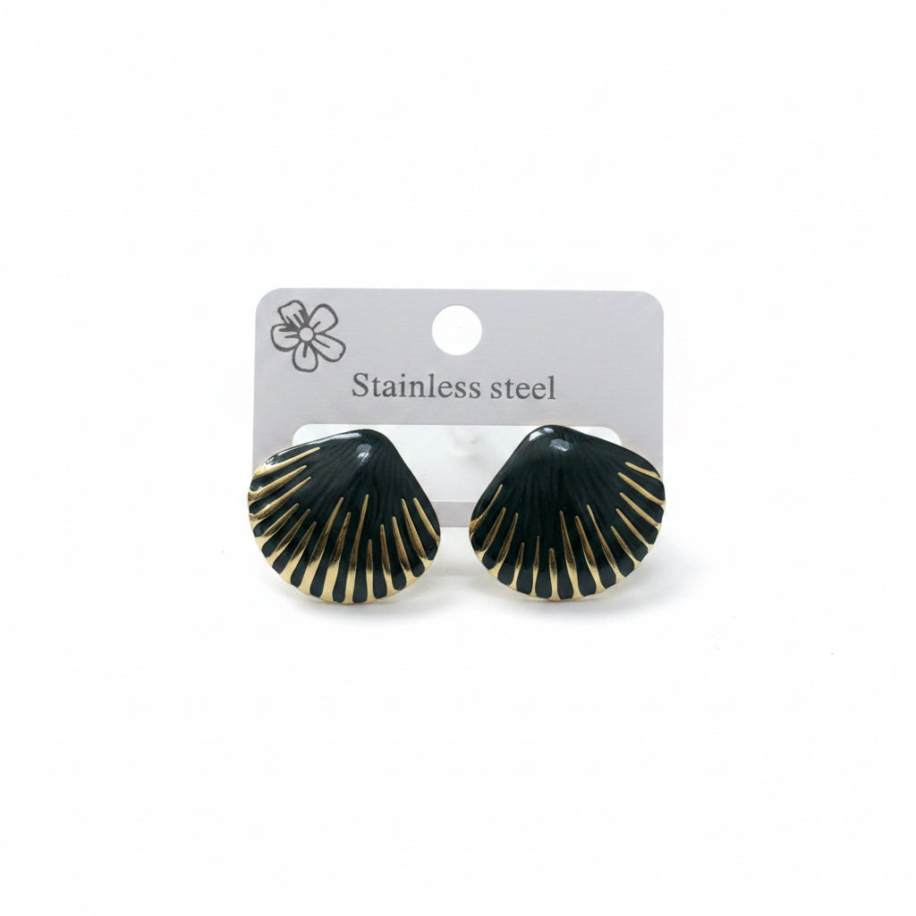 Boucles d’oreilles black sheels