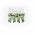 Boucles d’oreilles green bow