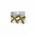 Boucles d’oreilles noeud doré